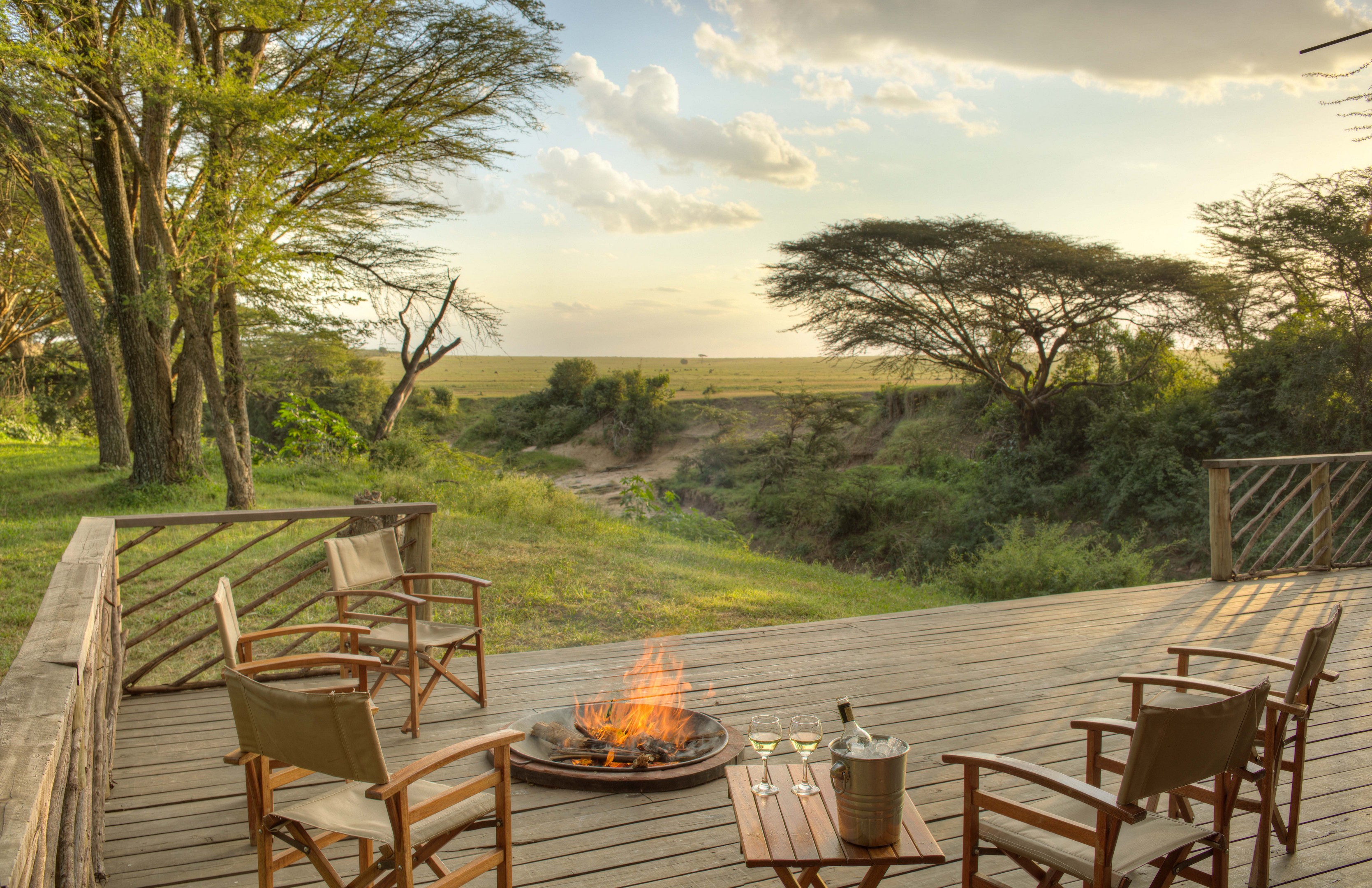 Basecamp Masai Mara: Feuerschale mit Ausblick