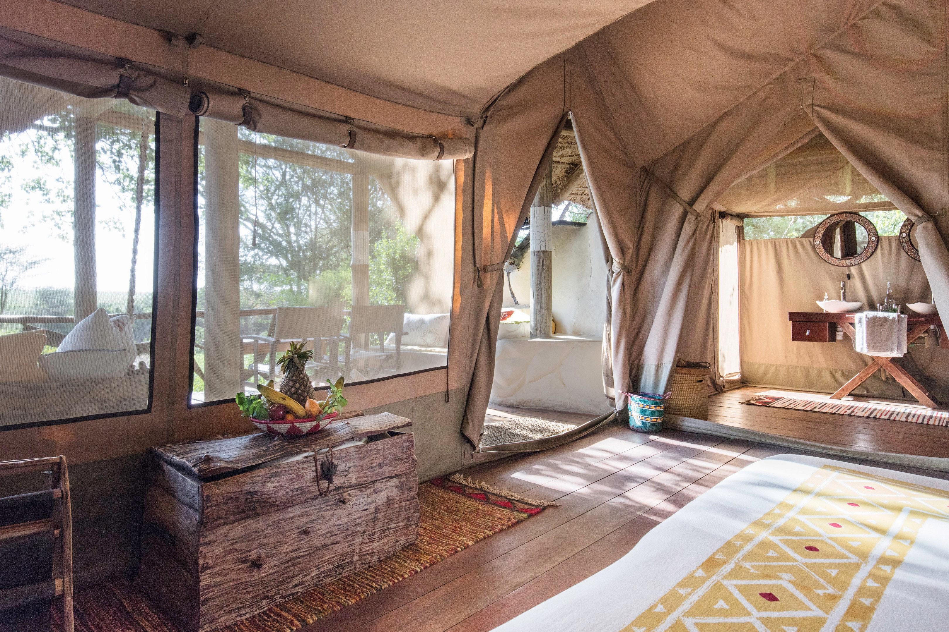 Basecamp Masai Mara: Obstschale auf Truhe