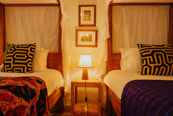 Mt. Meru Game Lodge: Interior Twin Room