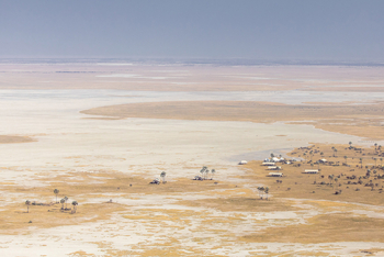 San Camp San Camp: Luftaufnahme des Camps