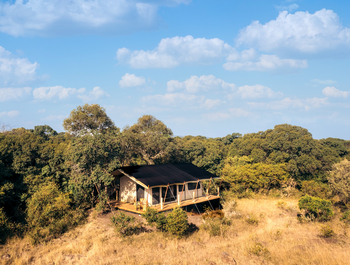 Saruni Wild: Gästezelt von außen