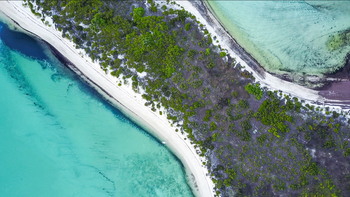 Cosmoledo Eco Camp: Luftbild