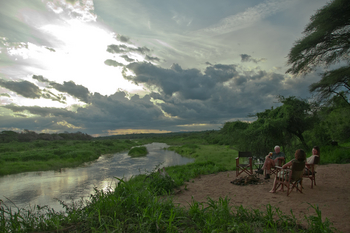 Kichaka Wild Camp: Standort am Ruaha River