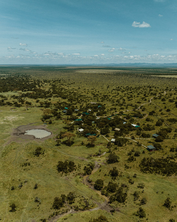 Porini Rhino Camp: Luftbild