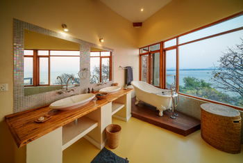 Pumulani Lodge: Gästebad