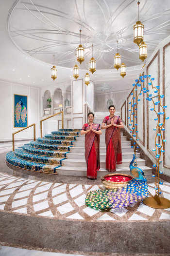 Taj Palace Hotel: Lobby und Rezeption