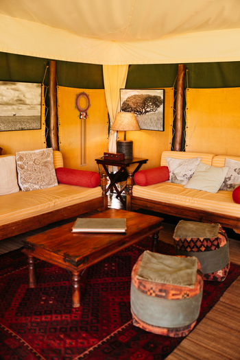 Elewana Elephant Pepper Camp Elewana Elephant Pepper Camp: Sitzecke