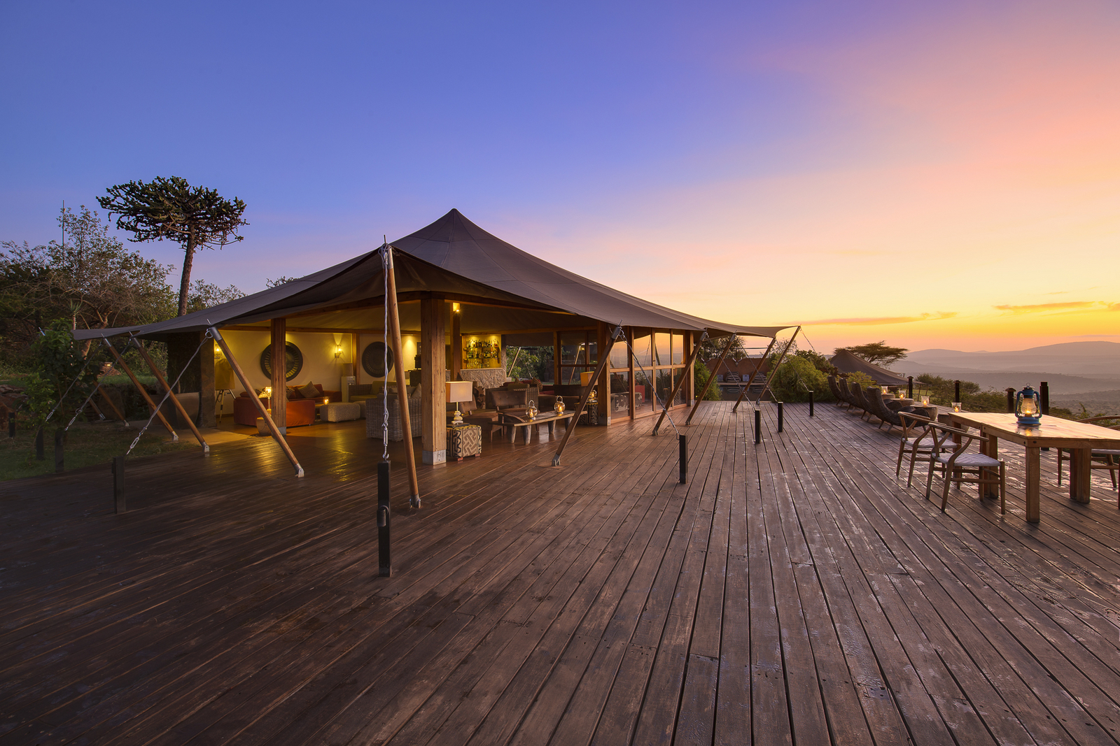 Elewana Loisaba Tented Camp Elewana Loisaba Tented Camp: Hauptdeck