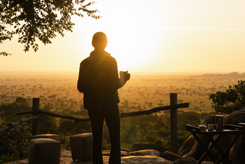 Elewana Serengeti Pioneer Camp: Sonnenuntergang
