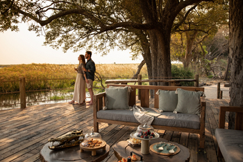 Sitatunga Private Island Camp: Terasse