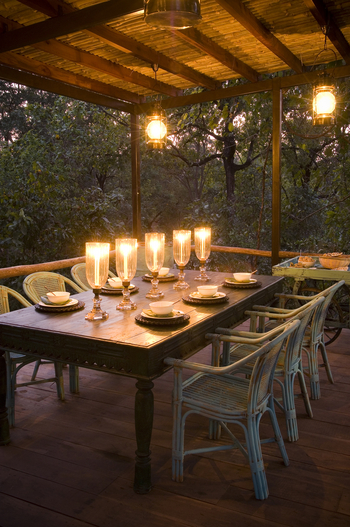 Baghvan Jungle Lodge: Dinner Table