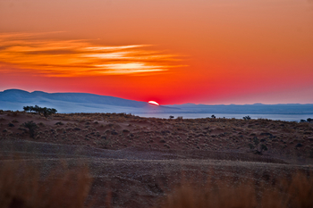 Namib Desert Lodge: Sonnenuntergang