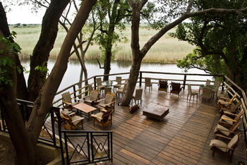 Namushasha River Lodge: Viewing Deck