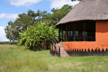 Wasa Lodge: Aufgang zum offenen Speisesaal