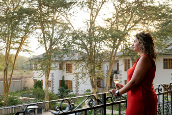 Kahawa House: Gast auf einem Balkon