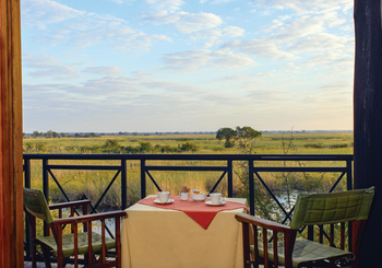 Namushasha River Lodge: Privater Balkon