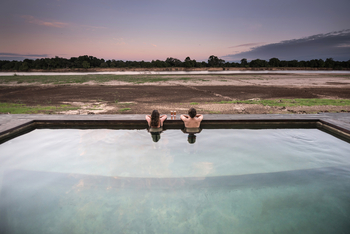 Shawa Luangwa Camp: Aussicht vom Pool