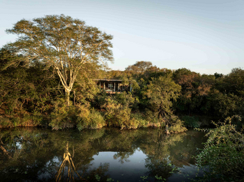 Singita Sweni Lodge: Blick über den Sweni River