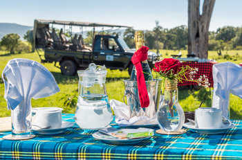 Losokwan Luxury Tented Camp: Gedeckter Esstisch im Freien