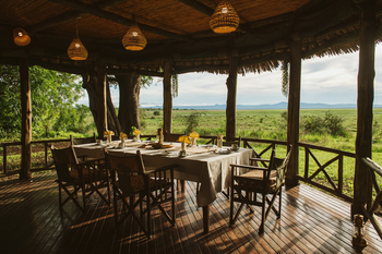 Katavi Wildlife Camp: Essbereich