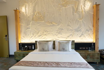 Tathastu Resort Satpura: Doppelbett