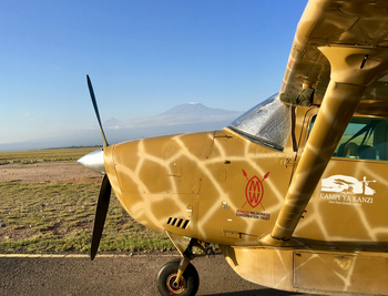 Campi ya Kanzi: Flug zum Kilimanjaro
