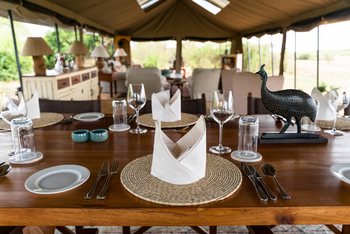 Honey Bear Bushcamp: Gedeckter Tisch