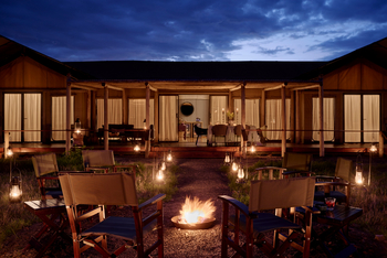 Sanctuary Tambarare Camp: Lagerfeuer am Abend