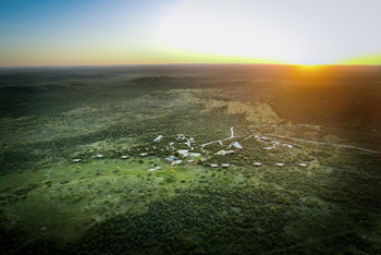 Anderssons at Ongava: Camp aus der Luft