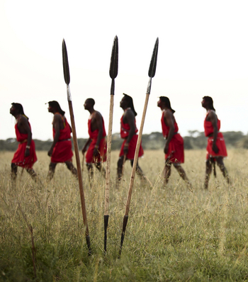 Klein's Camp: Massai-Männer