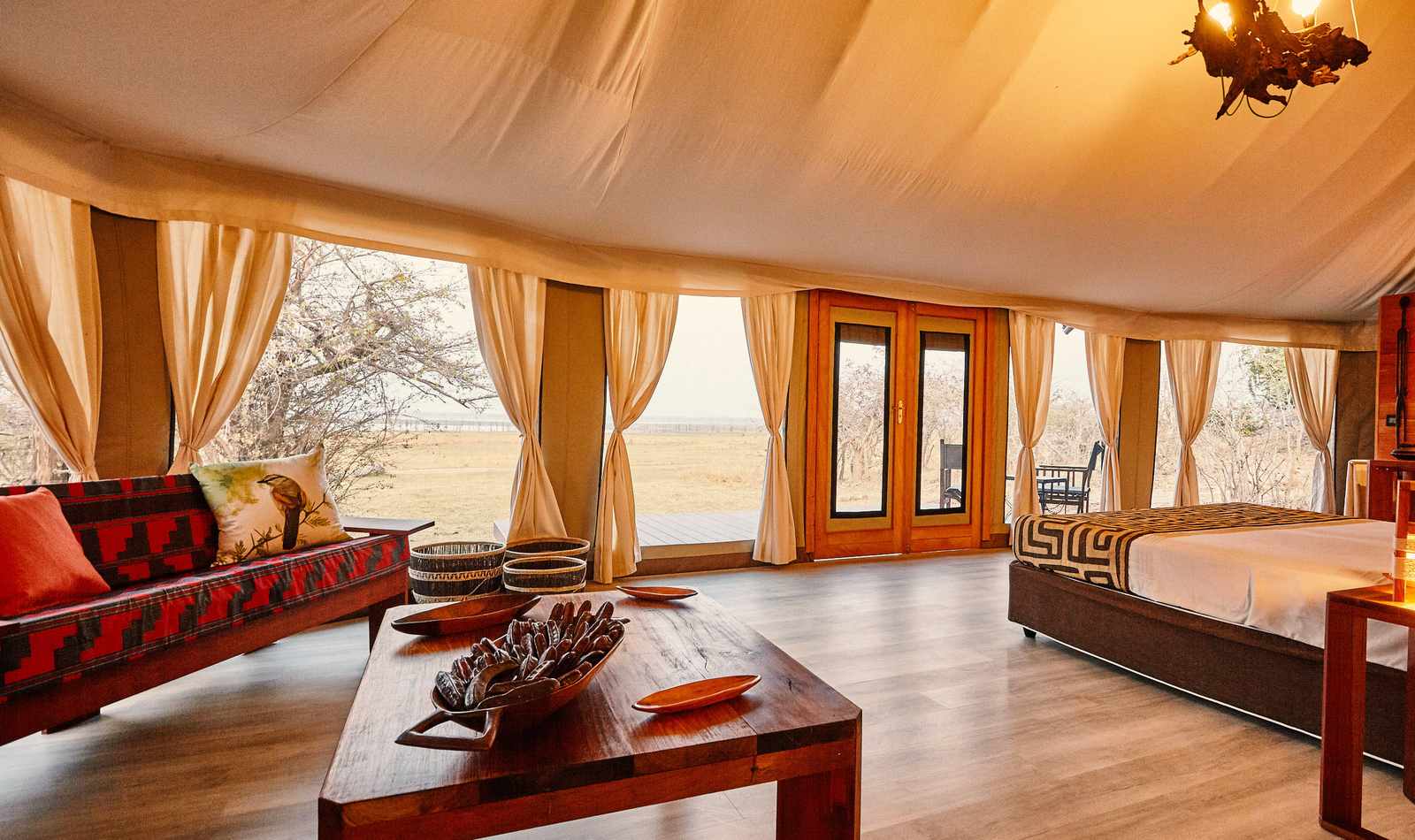 Konkamoya Lodge Konkamoya Lodge: Blick aus dem Zelt