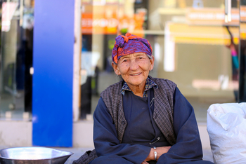 Ladakh: Frau in Leh