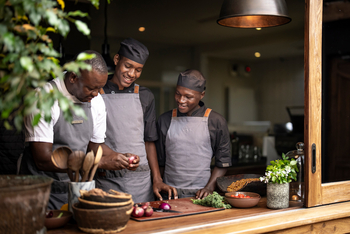 Singita Sasakwa Lodge: Küchenlehrlinge