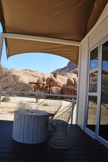 Spitzkoppen Lodge: Private Veranda