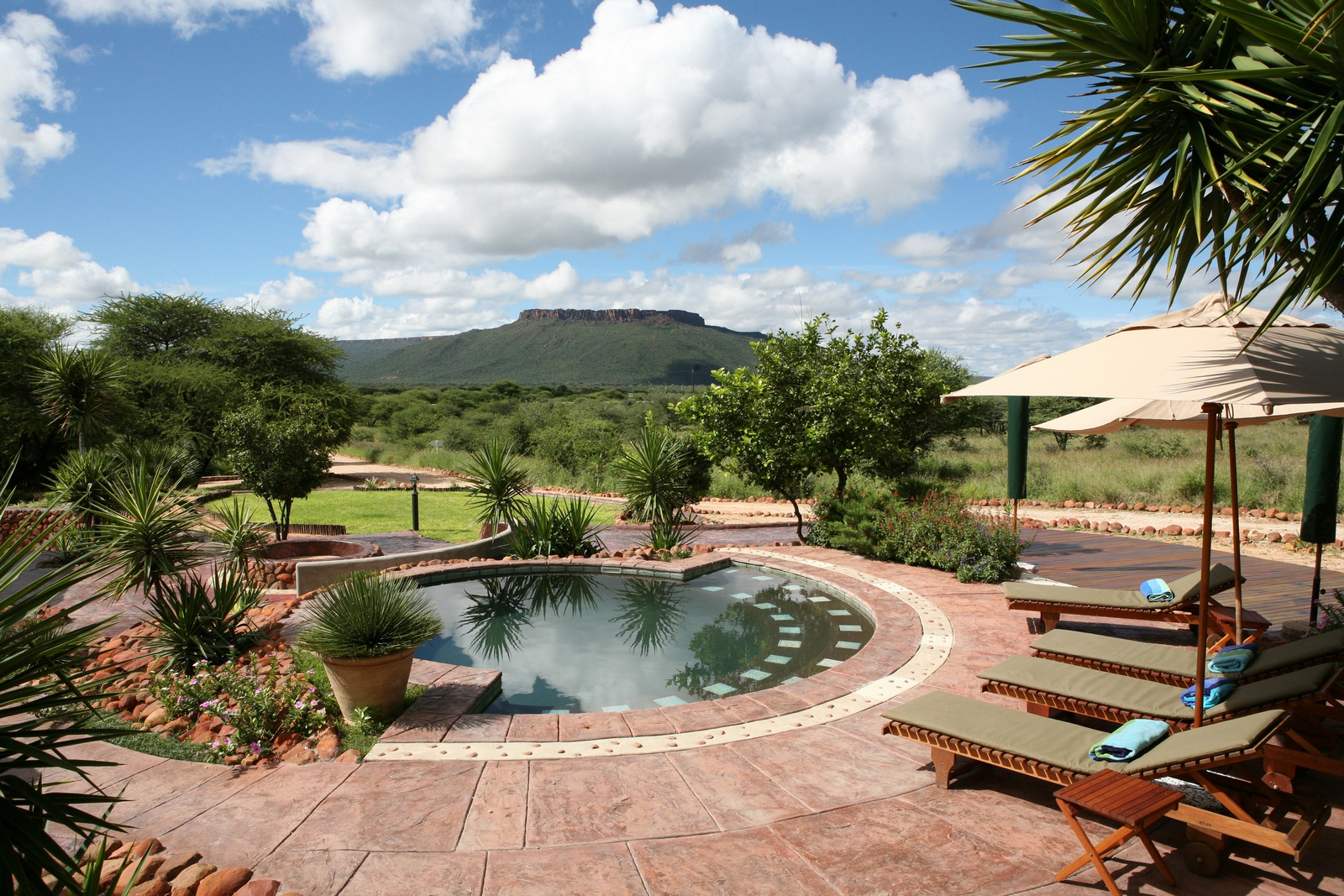 Waterberg Guest Farm Waterberg Guest Farm: Gartenanlage mit Pool