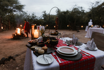 Elewana Tarangire Treetops: Dinner im Busch
