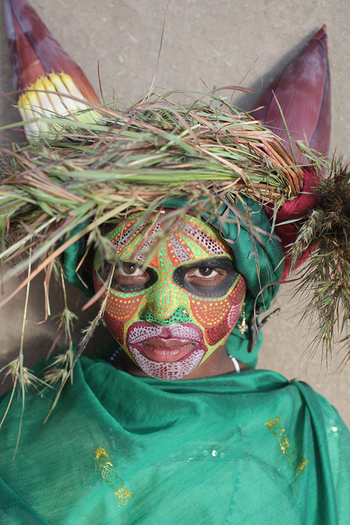 Flame of the Forest Safari Lodge: Gemalte Maske