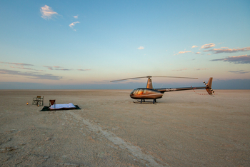 Salt Pans Sleep-out: Helicopter Experience