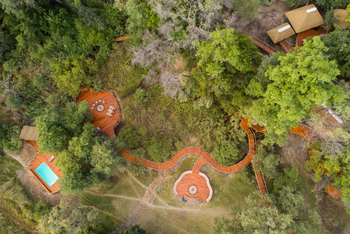 Camp Moremi: Luftbild