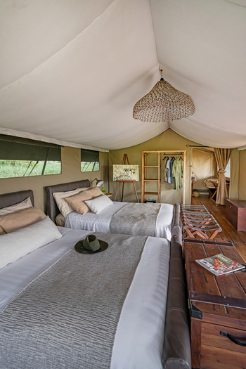 Lemala Ewanjan Tented Camp: Blick zum Bad