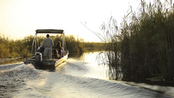 Nxabega Okavango Tented Camp: Motorboot