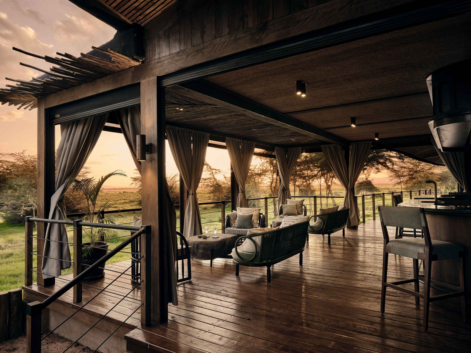 Kitirua Plains Lodge Kitirua Plains Lodge: Offenes Restaurant