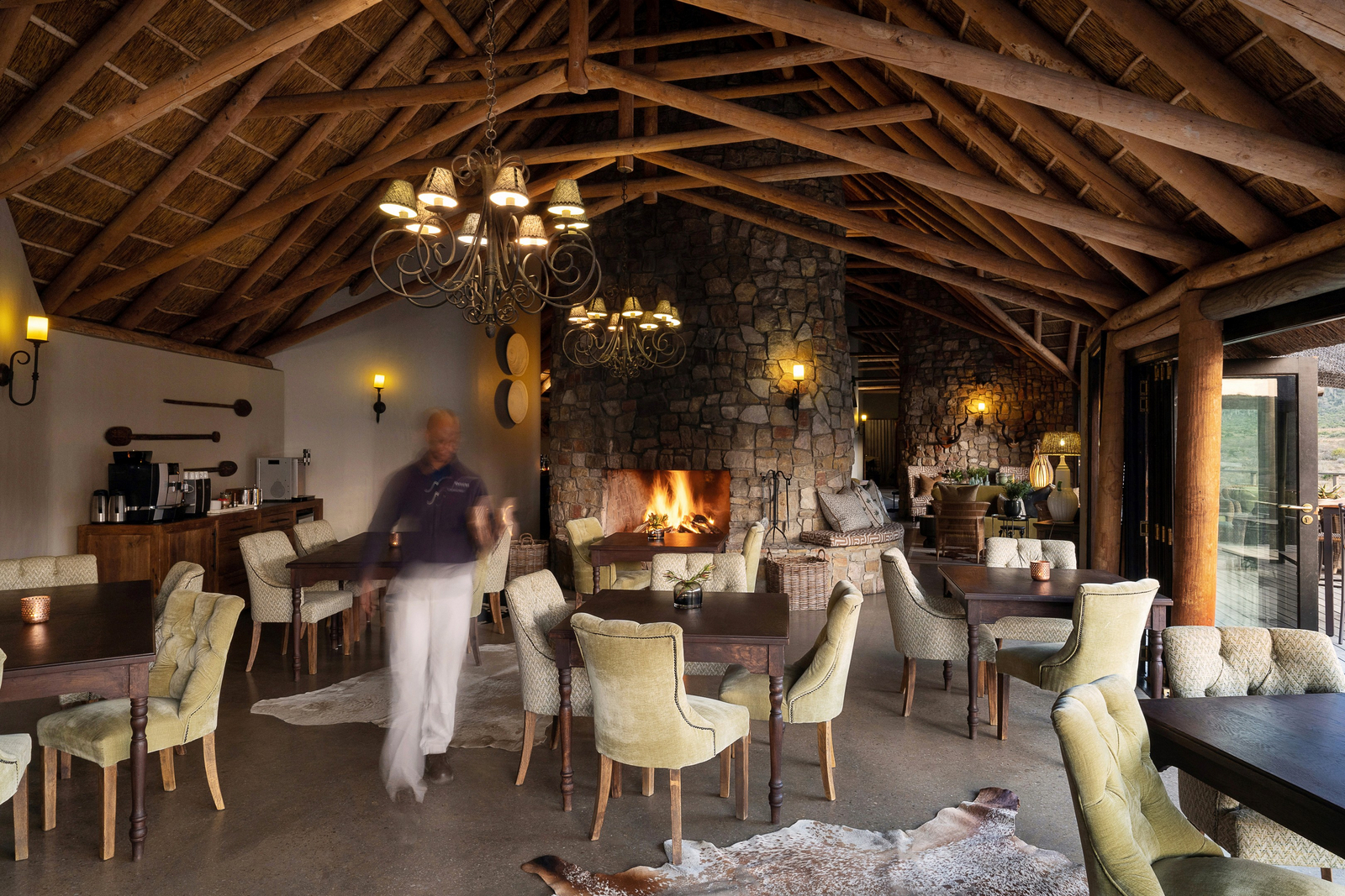 Kwandwe Great Fish River Lodge Kwandwe Great Fish River Lodge: Speisesaal