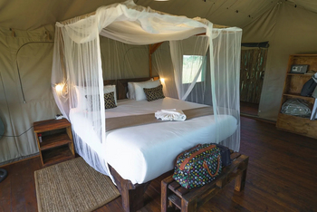 Mogogelo Camp Mogogelo Camp: Gästezelt - Innenansicht