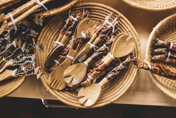 Giraffe Manor: Holzbesteck