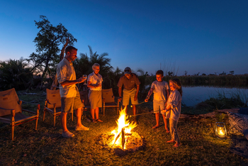 Little Vumbura Camp: Lagerfeuer