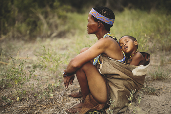 Moela Safari Lodge Moela Safari Lodge: San Frau mit Kind