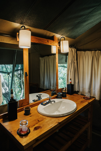 Porini Rhino Camp: Waschtisch