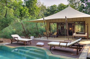 Sujan Sher Bagh: Royal Sher Suite - Pool und Zelt