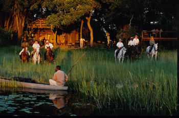 Kujwana Camp: Ausblick auf das Camp